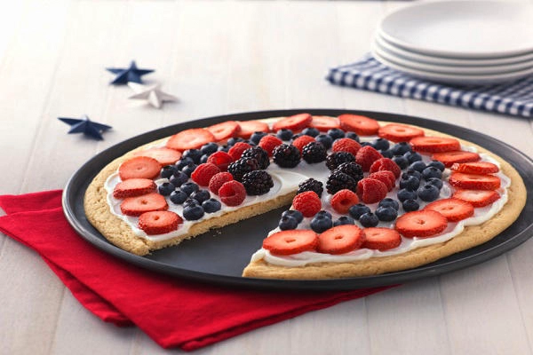 Fourth of July Fruit Pizza